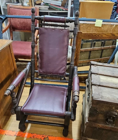 Antique Red Rocking Chairs thumbnail