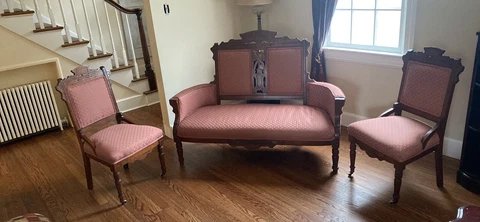 Antique Red Settees thumbnail
