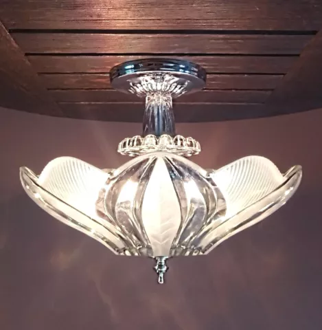 Antique Restored Semi-Flush Mounts thumbnail