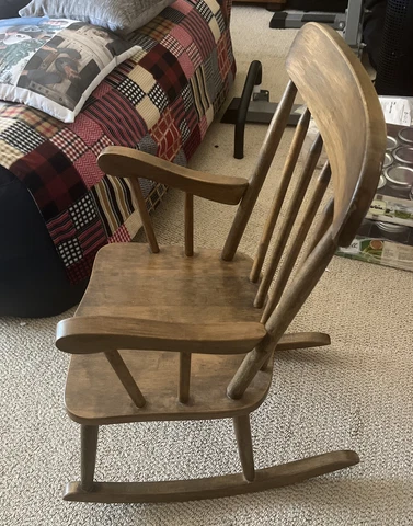 Antique Rocking Chairs with Backrest thumbnail