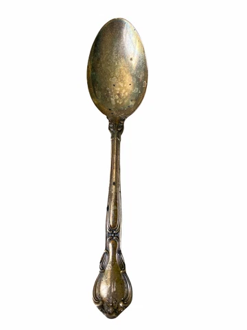 Antique Rococo Silver Serving Spoons