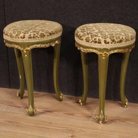 Antique Round Footstools thumbnail