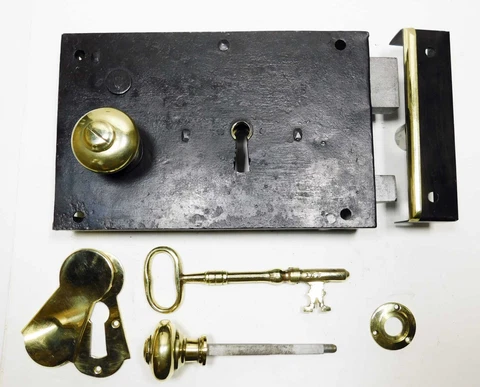 Antique Salvage Rim Locks thumbnail