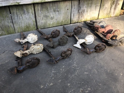 Antique Salvage Shutter Locks thumbnail