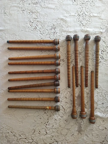 Antique Sewing Empty Spools thumbnail