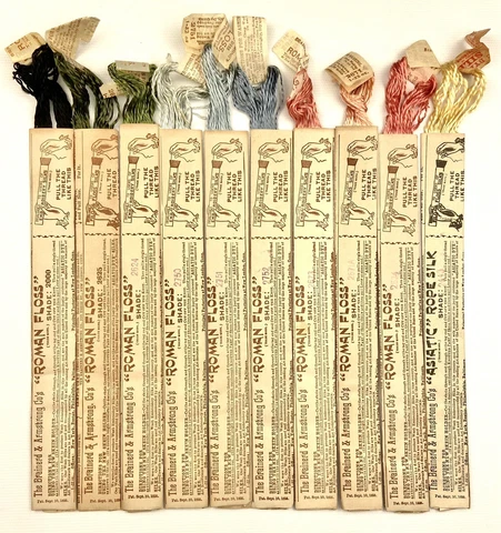 Antique Sewing Hand Embroidery Threads thumbnail