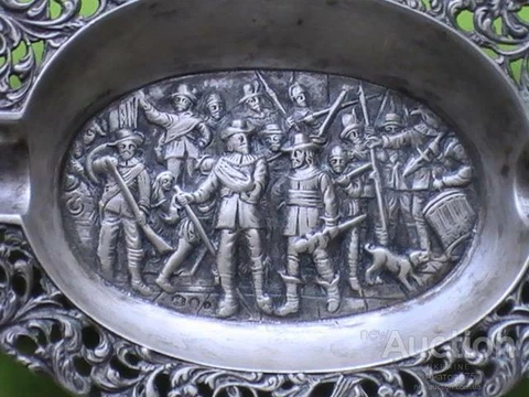 Antique Silver Ashtrays thumbnail