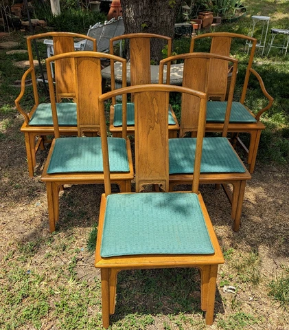 Antique Silver Dining Chairs thumbnail