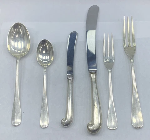 Antique Silver Flatware Place Settings thumbnail