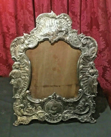 Antique Silver Framed Mirrors thumbnail