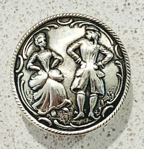 Antique Silver Sewing Shank Buttons thumbnail