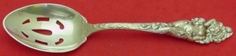 Antique Silver Slotted Spoons thumbnail