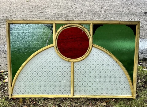 Antique Square Stained Glass Church Windows thumbnail