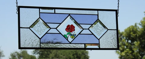 Antique Stained Glass Window Hangings thumbnail