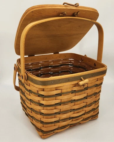 Antique Stained Picnic Baskets thumbnail