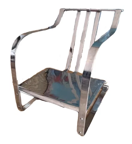 Antique Steel Lounge Chairs thumbnail