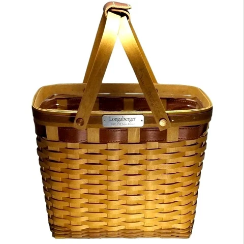 Antique Storage Baskets with Handle thumbnail