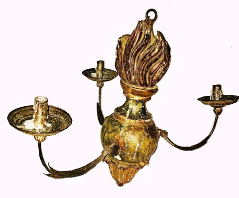 Antique Tin Chandeliers thumbnail
