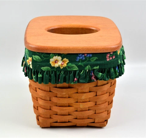 Antique Tissue Baskets with Lid thumbnail