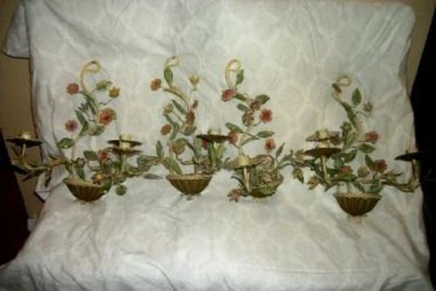Antique Tole Sconces thumbnail