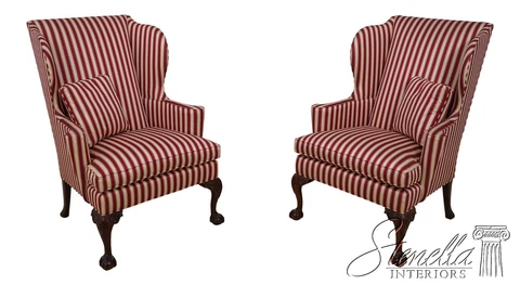 Antique Traditional Wingback Chairs thumbnail