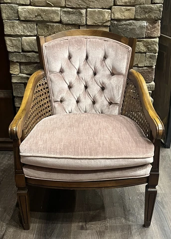 Antique Tufted Accent Chairs thumbnail