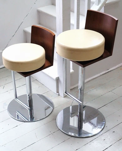 Antique Upholstered Bar Stools thumbnail