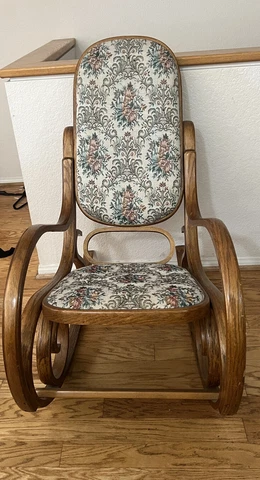 Antique Upholstered Rocking Chairs thumbnail