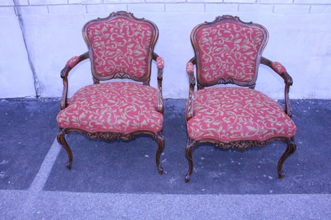 Antique Upholstery Bergere Chairs thumbnail