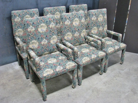 Antique Upholstery Dining Chairs thumbnail