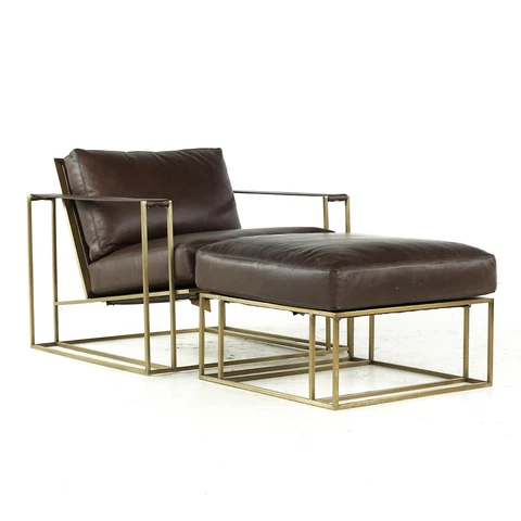 Antique Upholstery Lounge Chairs thumbnail