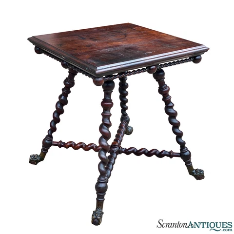 Antique Victorian Barley Twist Tables thumbnail