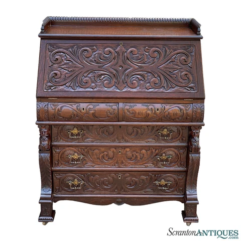 Antique Victorian Secretary Desks thumbnail