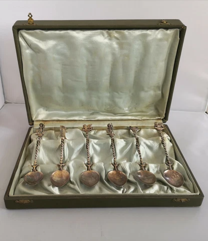 Antique Victorian Silver Souvenir Spoons thumbnail