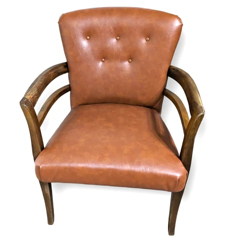 Antique Vinyl Accent Chairs thumbnail