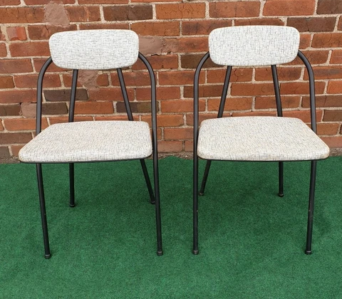 Antique Vinyl Folding Chairs thumbnail