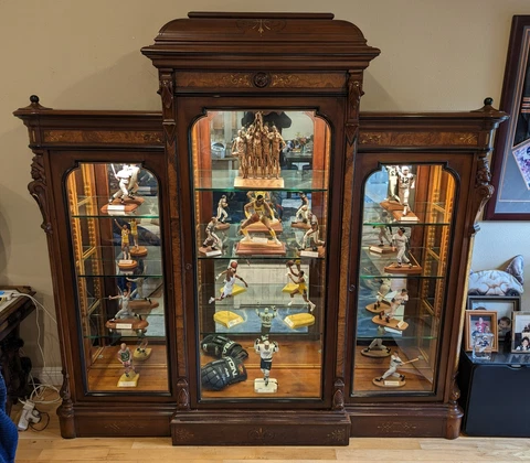 Antique Walnut China Cabinets thumbnail