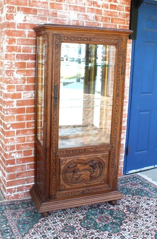 Antique Walnut Display Cabinets thumbnail
