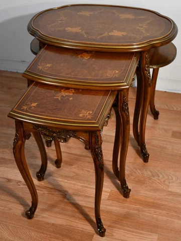 Antique Walnut Nesting Tables thumbnail
