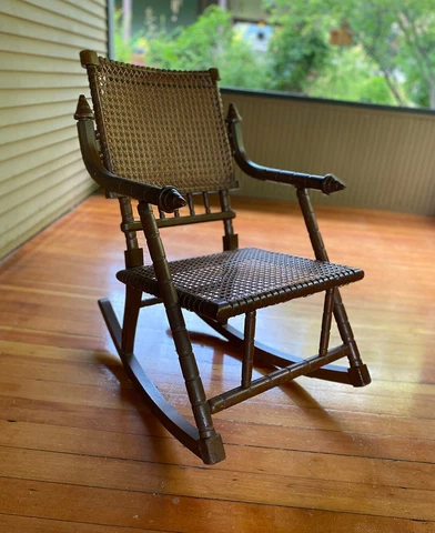 Antique Walnut Rocking Chairs thumbnail