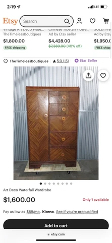 Antique Waterfall Dressers thumbnail