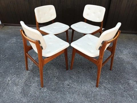Antique White Dining Chairs thumbnail