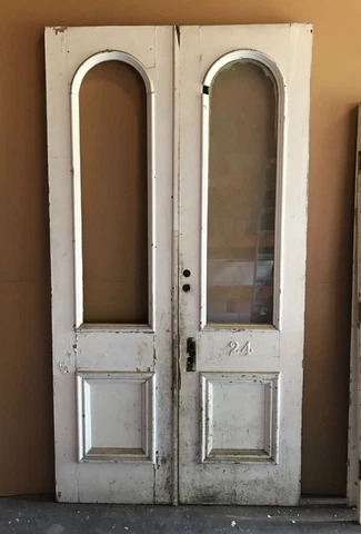 Antique White Double Doors thumbnail
