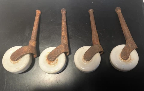 Antique White Furniture Casters thumbnail