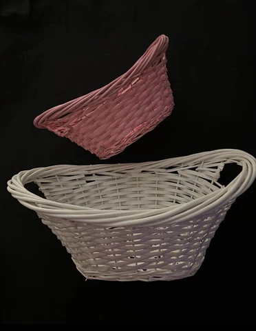 Antique White Storage Baskets thumbnail