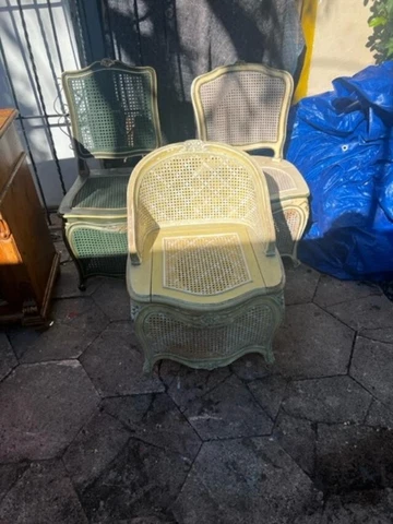 Antique Wicker Accent Chairs thumbnail