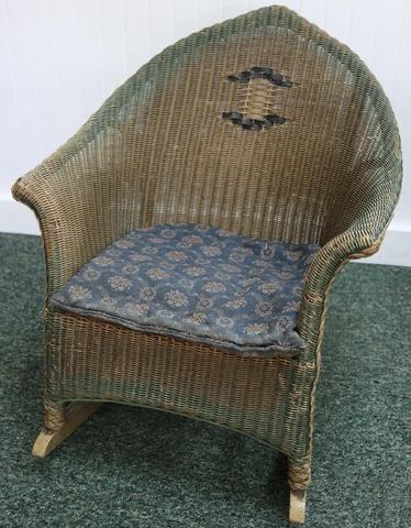 Antique Wicker Child's Chairs thumbnail