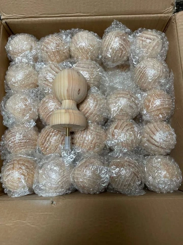 Antique Wood Bed Post Finials thumbnail