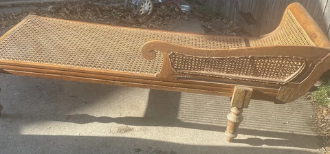 Antique Wood Chaises thumbnail