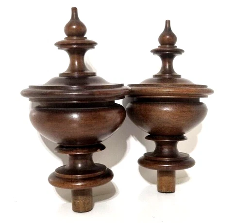 Antique Wood Newel Post Finials thumbnail